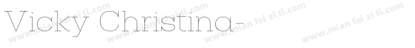 Vicky Christina字体转换
